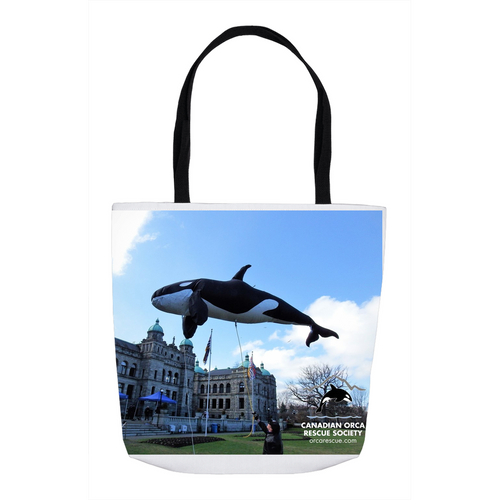 Flying Orca tote bag