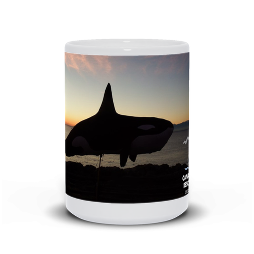 sunrise orca Mug